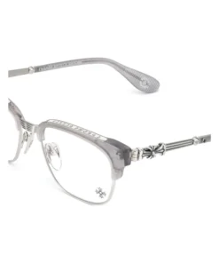 Chrome Hearts glasses Plate & Metal Square Eyeglass Frames – Unisex | Smoke Gray Upgrade your eyewear game with the Chrome Hearts glasses Plate & Metal Square Eyeglass Frames in Smoke Gray—a bold yet sophisticated choice for trendsetters. These luxury unisex