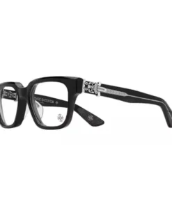 Chrome Hearts glasses Plate Frame Irregular Shape Eyeglass Frames Unisex Black