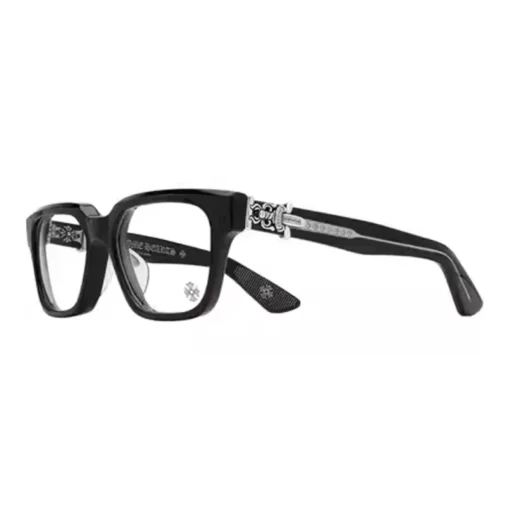 Chrome Hearts glasses Plate Frame Irregular Shape Eyeglass Frames Unisex Black