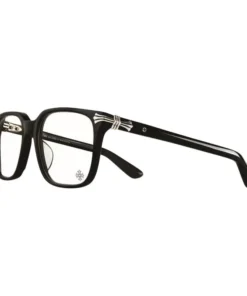 Chrome Hearts glasses Rectangular Eyeglass Frames Unisex Black